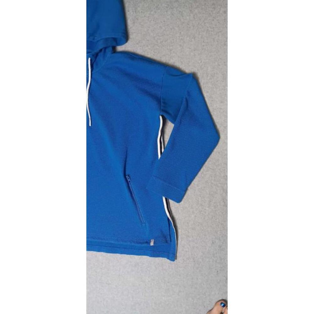 T By Talbots Pullover Hoodie Jacket Womens Size M Blue Half Zip Up Zippered... - Picture 5 of 11
